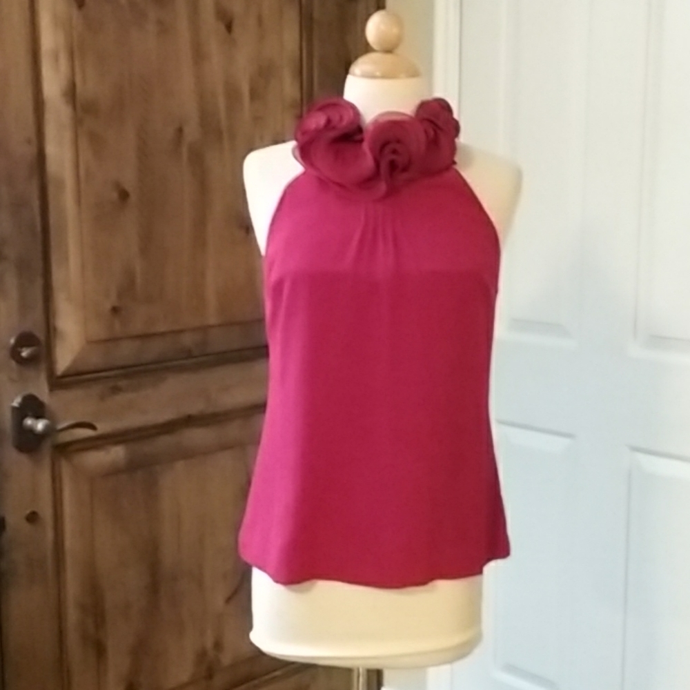 Vibrant red blouse